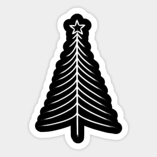 Merry Christmas tree abstract Sticker